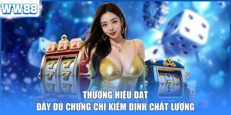 Thương hiệu đạt đầy đủ chứng chỉ kiểm định chất lượng